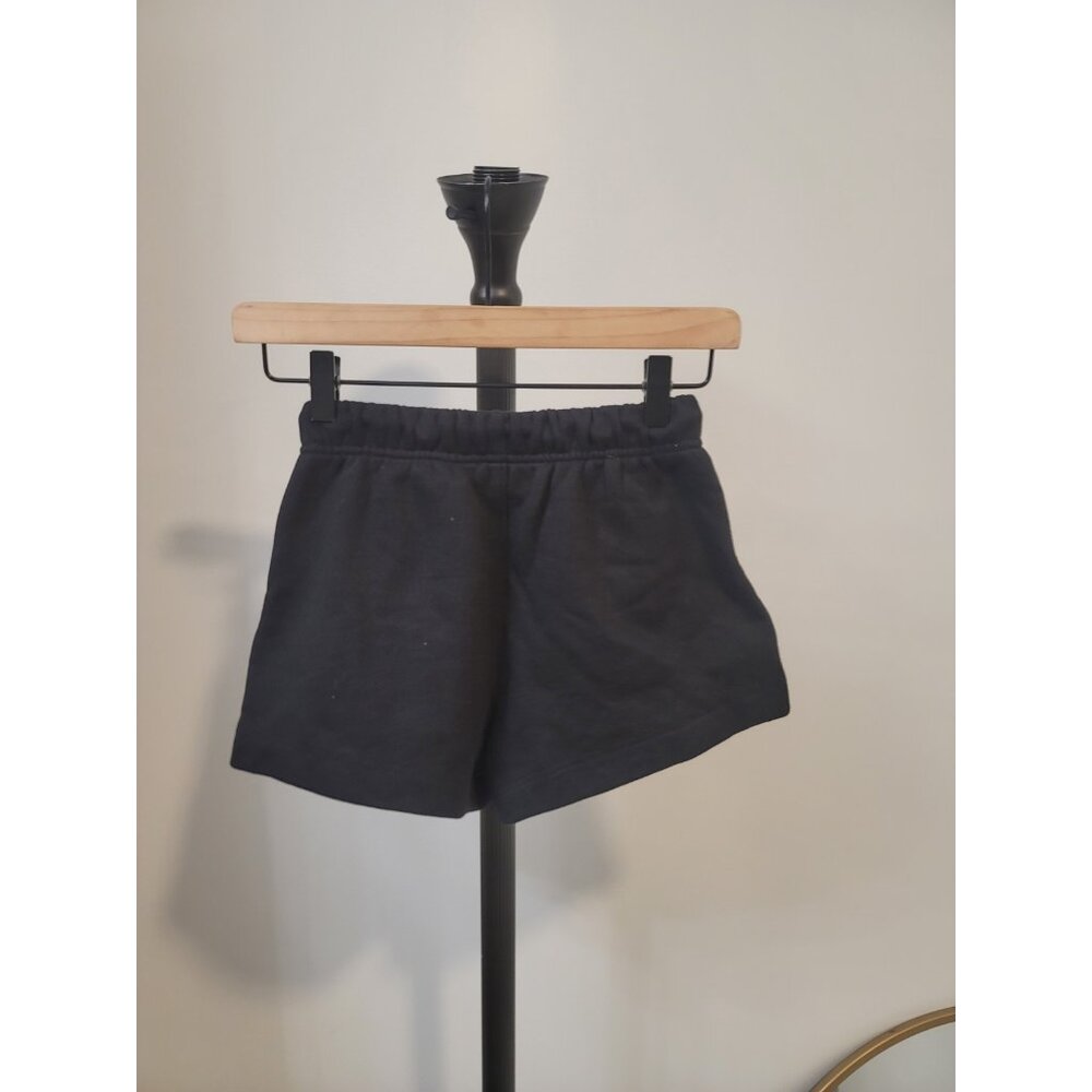 Essentials Fear Of God Soccer Fleece Shorts Jet Black Size 8 - Picture 4 of 8